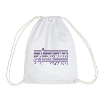 Génial depuis 1974 Anniversaire Rétro - Sac de sport léger - blanc - Devant