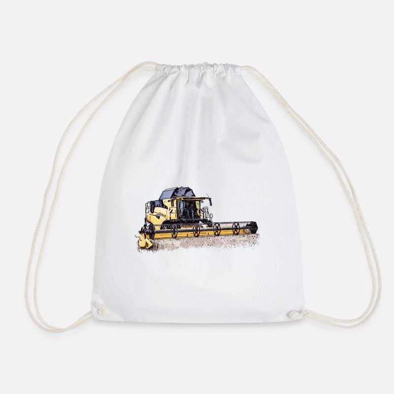 Moissonneuse-batteuse CR Holland New - Sac de sport léger - blanc