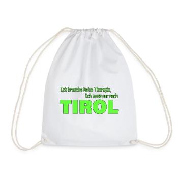 Therapie Tirol - Turnbeutel - Weiß - Vorne