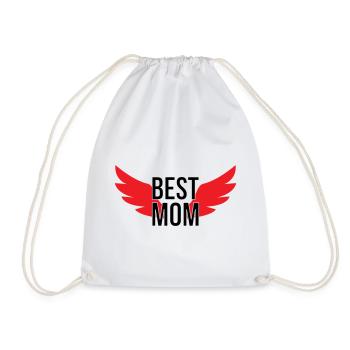 Best Mom - Mother's Day - Drawstring Bag - white - Front