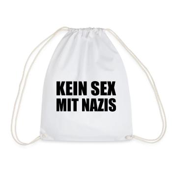 kein sex mit nazis - Turnbeutel - Weiß - Vorne