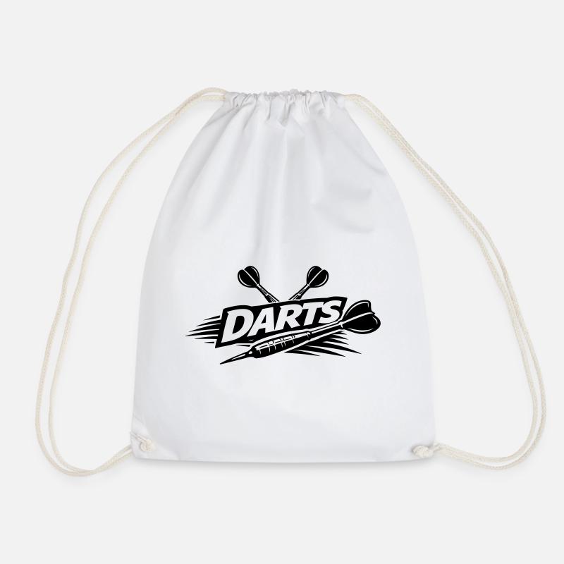 Darts Dart - Drawstring Bag - white