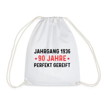 Vintage 1936 – 90 years perfectly matured - Drawstring Bag - white - Front