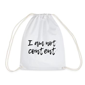 Je ne suis pas content - Script manuscrit émotionnel - Sac de sport léger - blanc - Devant