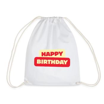 Bon anniversaire - Sac de sport léger - blanc - Devant
