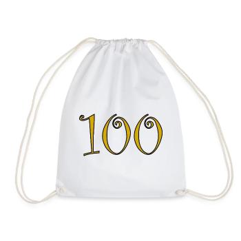 100. 100 ANS. 100e ANNIVERSAIRE. ANNIVERSAIRE 100  - Sac de sport léger - blanc - Devant