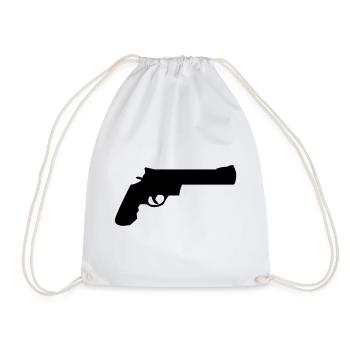 weapon - Drawstring Bag - white - Front