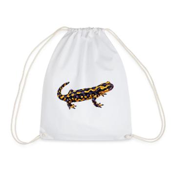 Leuchtender Flecken Salamander - Turnbeutel - Weiß - Vorne