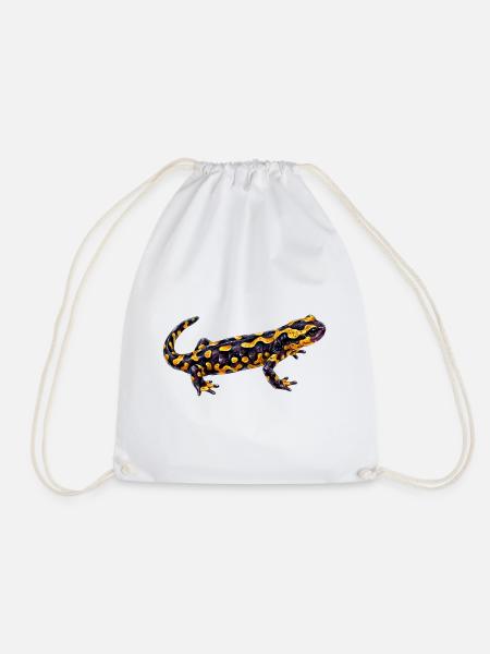Leuchtender Flecken Salamander - Turnbeutel - Weiß