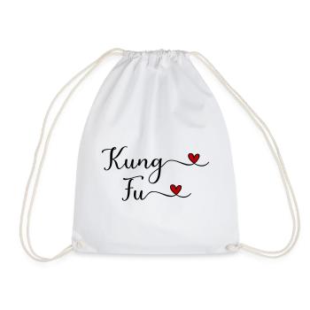 Kung Fu Herz - Turnbeutel - Weiß - Vorne