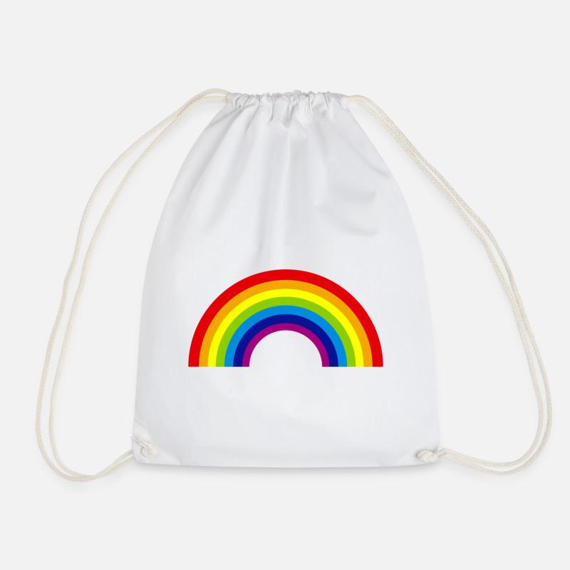 arc-en-ciel - Sac de sport léger - blanc