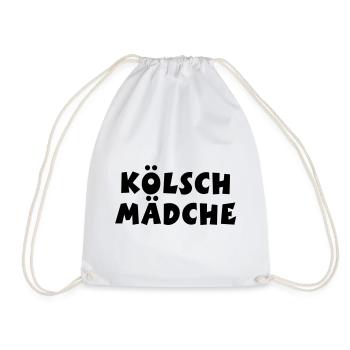 Kölsch Mädche - Ein Mädchen aus Köln - Turnbeutel - Weiß - Vorne