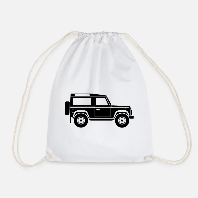 Defender D90 NEU - Turnbeutel - Weiß