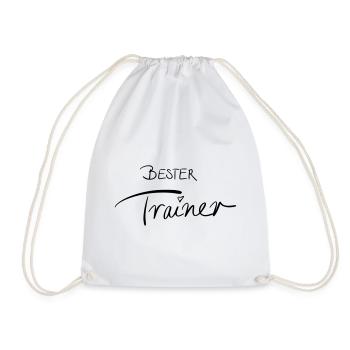 Bester Trainer - Turnbeutel - Weiß - Vorne