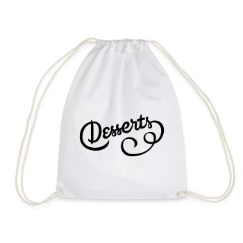 Great design for those with a sweet tooth - Drawstring Bag - white - Front