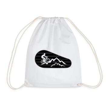 Bicycle Gift Cyclist Sport - Drawstring Bag - white - Front