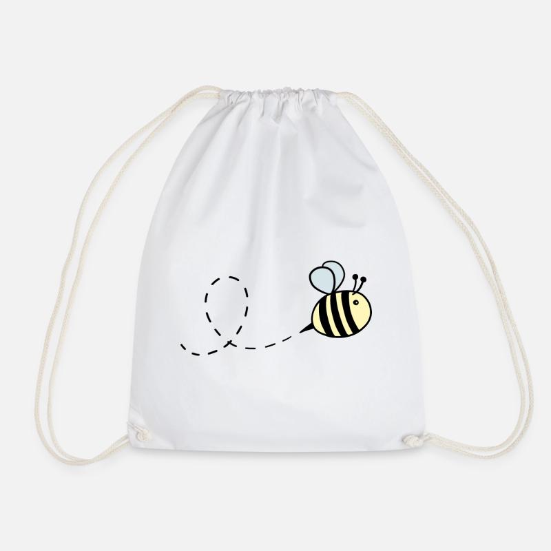 Hummel pastell fliegend - Turnbeutel - Weiß