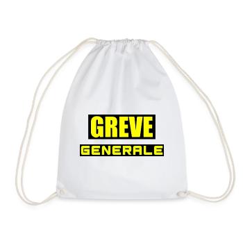 Grève générale - Sac de sport léger - blanc - Devant