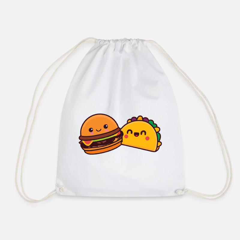 Burger und Döner - Turnbeutel - Weiß