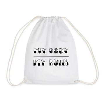 Mon corps - Mes règles - Sac de sport léger - blanc - Devant