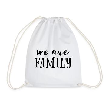 Nous sommes une famille - Sac de sport léger - blanc - Devant