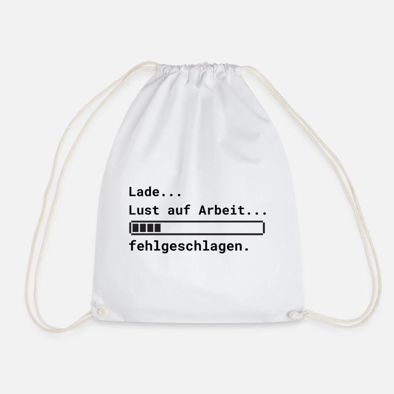 Lade Arbeit - Turnbeutel - Weiß