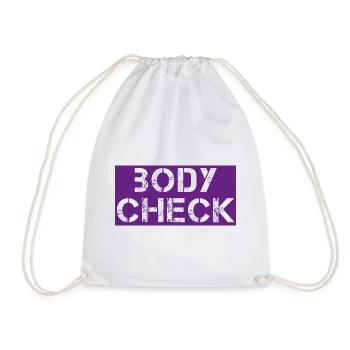Body check - Drawstring Bag - white - Front