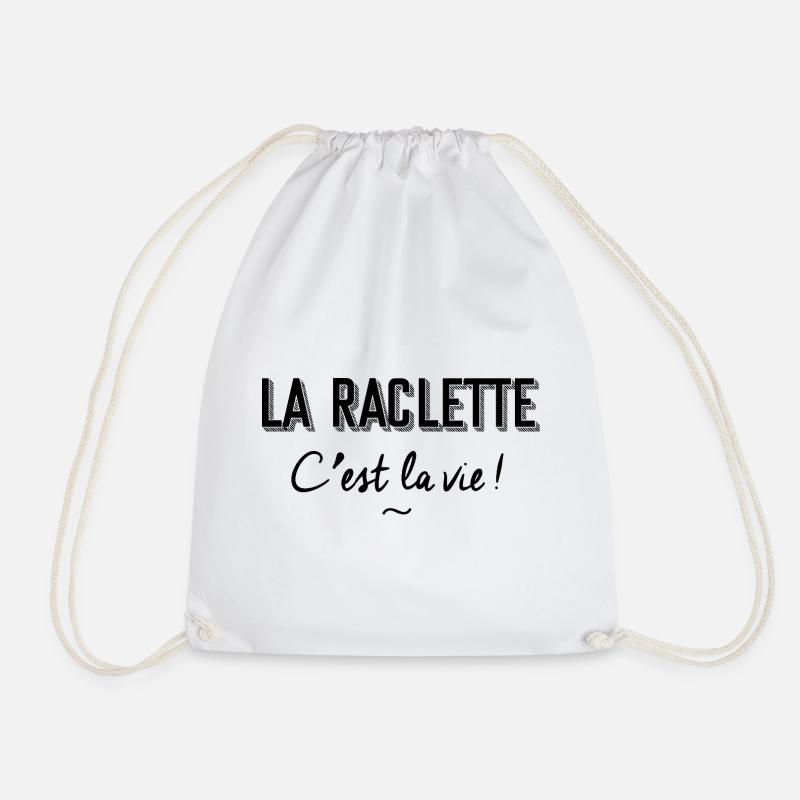 Raclette ist das Leben - Turnbeutel - Weiß