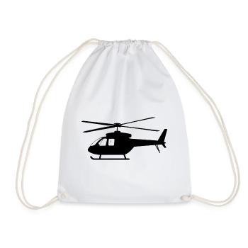 Hélicoptère - Sac de sport léger - blanc - Devant