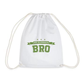 Der Allerbeste Bro - Turnbeutel - Weiß - Vorne