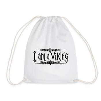 I am a Viking - Sport / Gym - Drawstring Bag - white - Front
