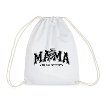 Maman toute la journée - Sac de sport léger - blanc - Devant