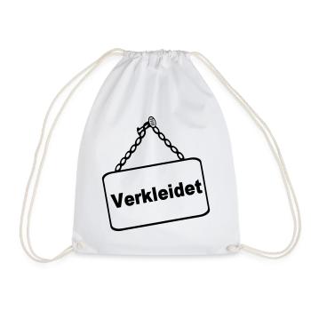 Party Shirt ,Feiern , Karneval, Verkleidet(25) - Turnbeutel - Weiß - Vorne