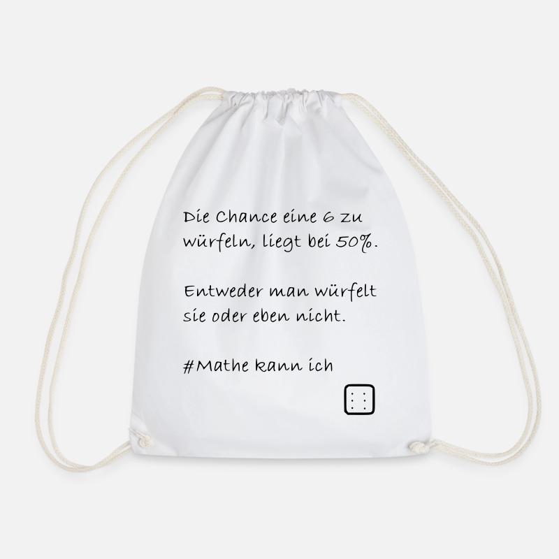 Mathe kann ich - Turnbeutel - Weiß