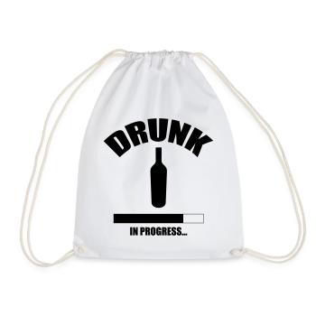 Drunk in progress... - Turnbeutel - Weiß - Vorne