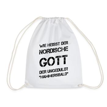Nordische Gott der Ungeduld - Hammersbald - Turnbeutel - Weiß - Vorne