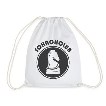 Schachclub chess Pferd rook Symbol Logo Icon - Turnbeutel - Weiß - Vorne
