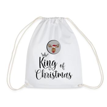 King of Christmas - Drawstring Bag - white - Front