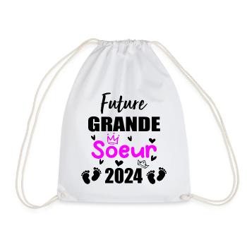 Future Grande Soeur 2024 bientôt Grande Soeur - Sac de sport léger - blanc - Devant