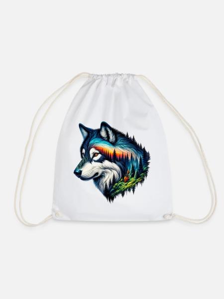 Wolf - Turnbeutel - Weiß