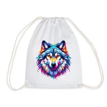 Wolf - Turnbeutel - Weiß - Vorne