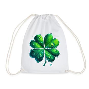 Trèfle à quatre feuilles - Sac de sport léger - blanc - Devant