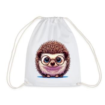 Hedgehog - Drawstring Bag - white - Front