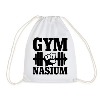 GYM Nasium - Workout - Turnbeutel - Weiß - Vorne