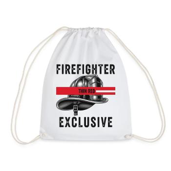 Feuerwehrhelme Rot Grafikdesign - Turnbeutel - Weiß - Vorne