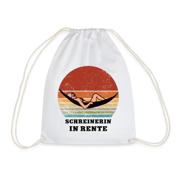 Pension Carpenter Retired Carpenter Carpenter - Drawstring Bag - white - Front