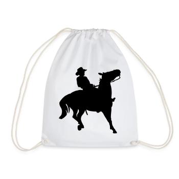 Cow-boy - Sac de sport léger - blanc - Devant