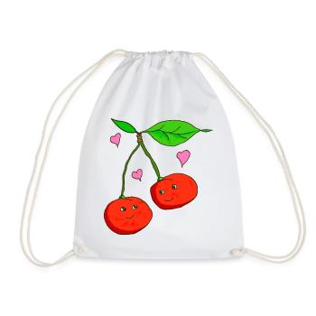 Cerises - Sac de sport léger - blanc - Devant