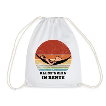 Pension, plumber, retiree, retired - Drawstring Bag - white - Front