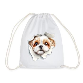 Shih Tzu - Turnbeutel - Weiß - Vorne